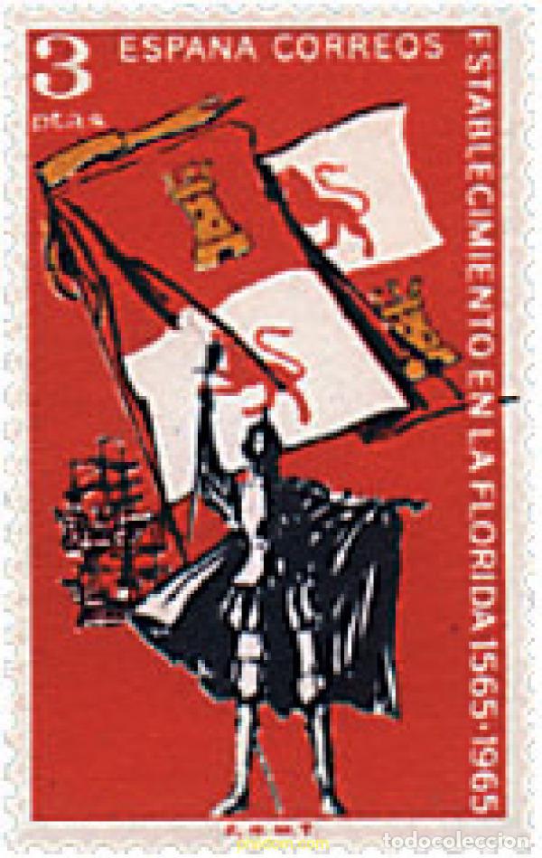 Sellos: 84612 MNH ESPA&Ntilde;A 1965 4 CENTENARIO DEL PRIMER ESTABLECIMIENTO DE LOS ESPA&Ntilde;OLES EN FLORIDA