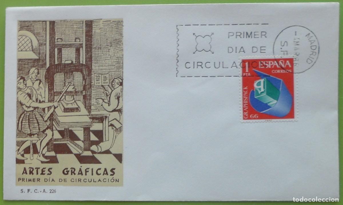 Sellos: 1966-ESPA&Ntilde;A-SPD-VER FOTO-N&ordm;1709-ARTES GRAFICAS