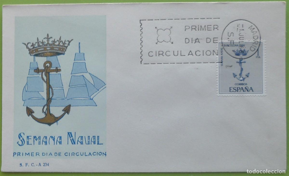 Sellos: 1966-ESPA&Ntilde;A-SPD-VER FOTO-N&ordm;1737-SEMANA NAVAL EN BARCELONA