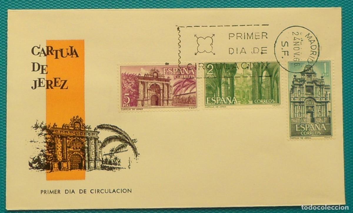Sellos: 1966-ESPA&Ntilde;A-SPD-VER FOTO-N&ordm;1761/3-CARTUJA DE JEREZ