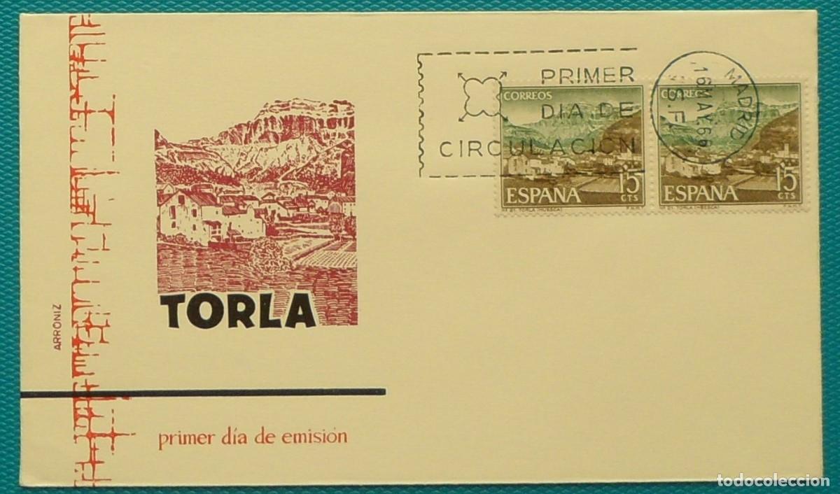 Sellos: 1966-ESPA&Ntilde;A-SPD-VER FOTO-N&ordm;1727-SERIE TURISTICA-TORLA-HUESCA