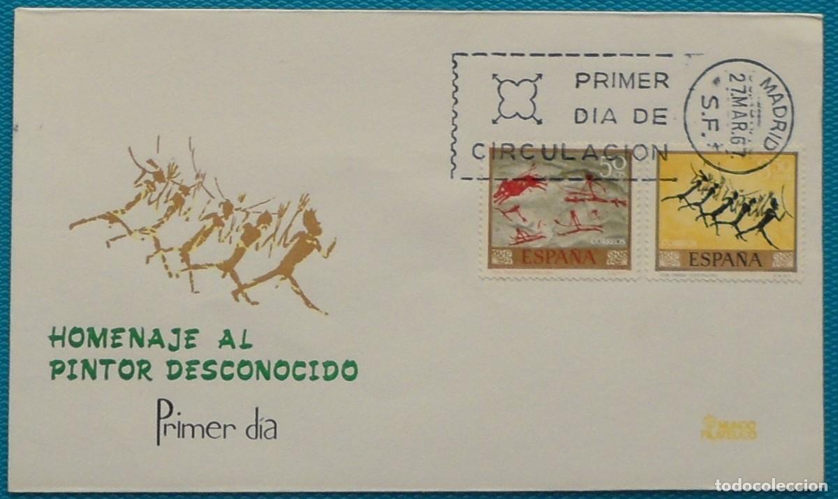 Sellos: 1967-ESPA&Ntilde;A-SPD-VER FOTO-N&ordm;1780-HOMENAJE AL PINTOR DESCONOCIDO