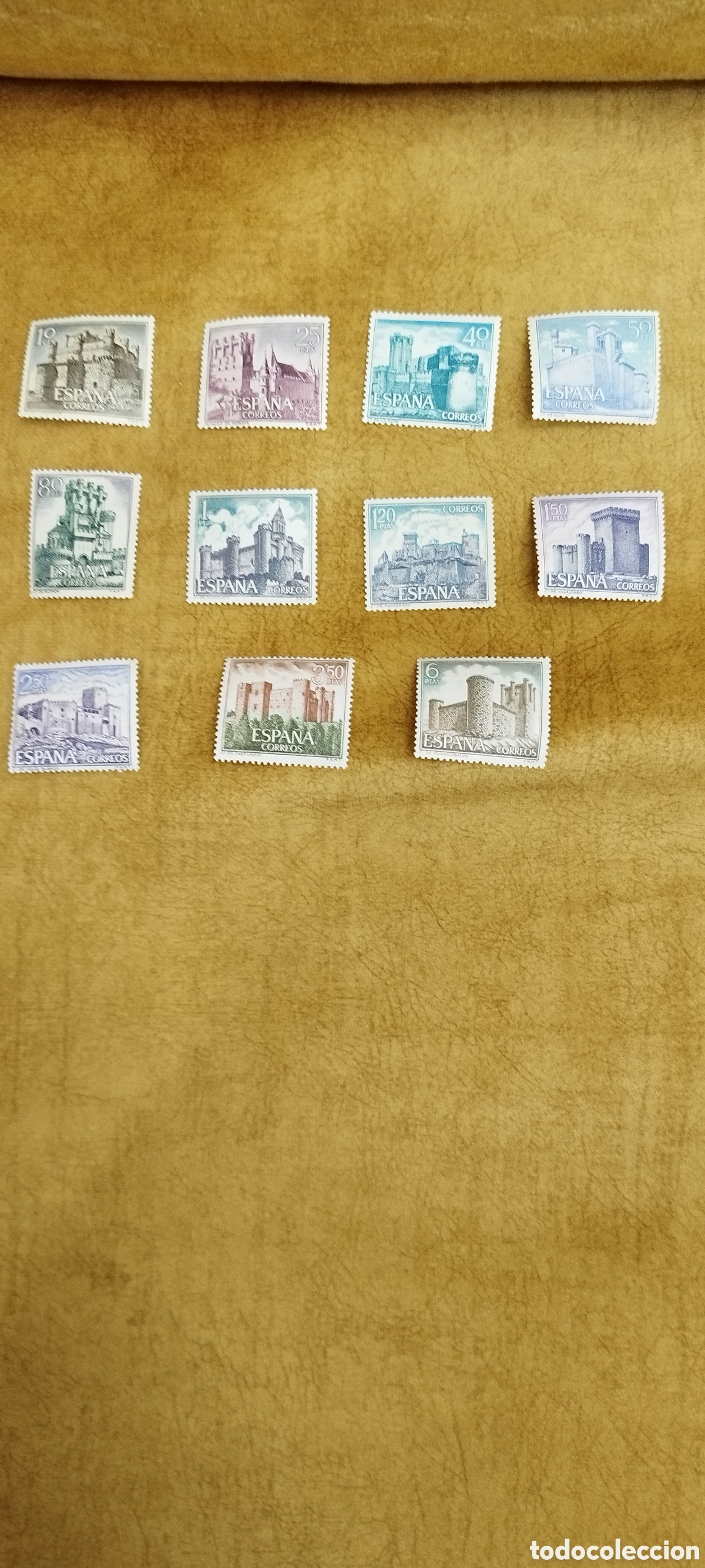 Sellos: 11 Sellos nuevos serie Castillos a&ntilde;os 60 (ordenados por valor facial)