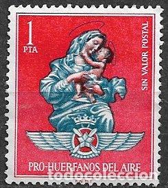 Sellos: VI&Ntilde;ETAS. Pro Hu&eacute;rfanos del aire, 1 pta. rojo y azul (*)