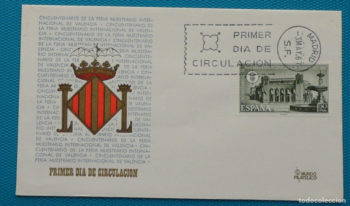 Sellos: 1967-ESPA&Ntilde;A-SPD-VER FOTO-N&ordm;1797-50 ANIVERSARIO DE LA FERIA MUESTRARIO INTERNACIONAL DE VALENCIA
