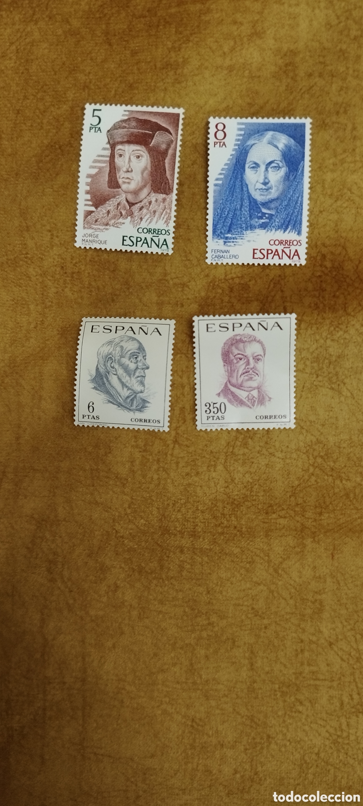 Sellos: 4 Sellos nuevos escritores 1967 y 1979