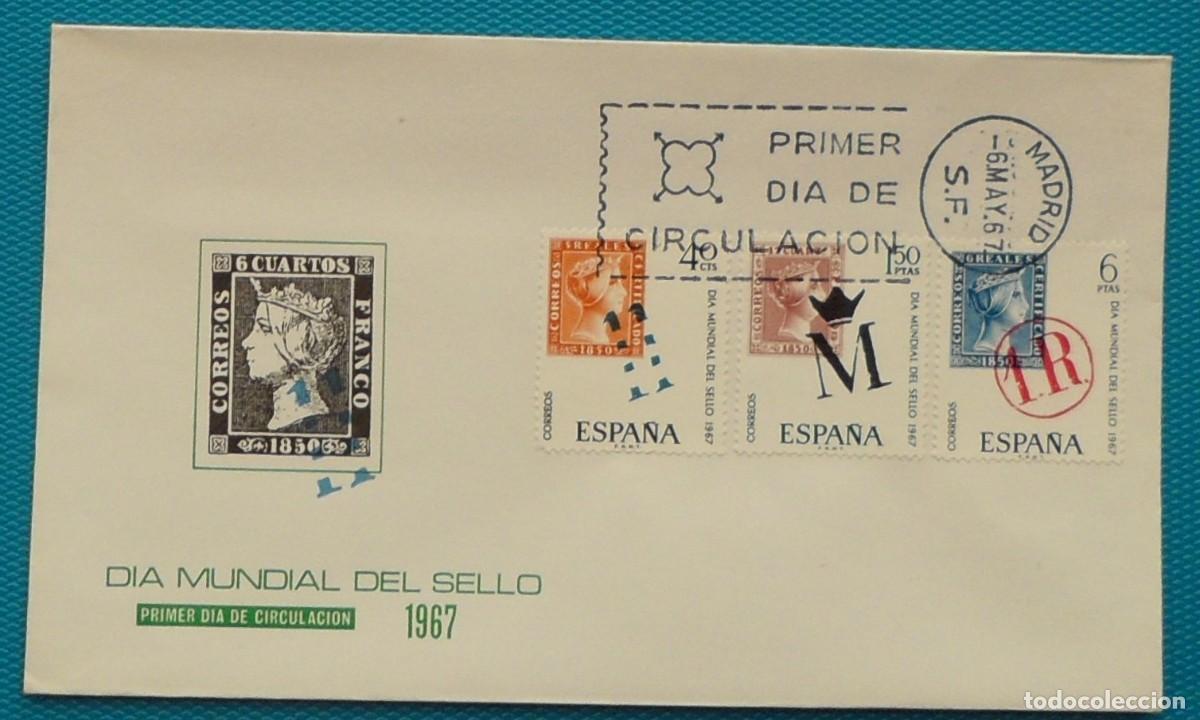 Sellos: 1967-ESPA&Ntilde;A-SPD-VER FOTO-N&ordm;1798/00-DIA MUNDIAL DEL SELLO
