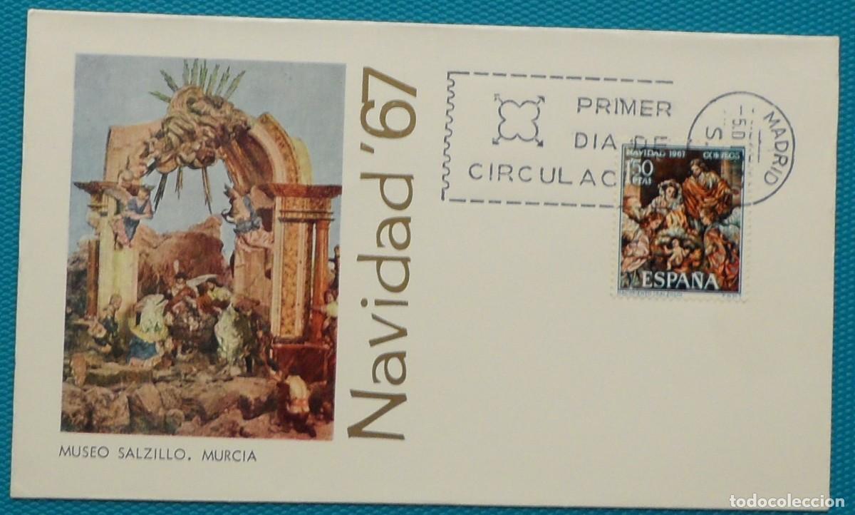 Sellos: 1967-ESPA&Ntilde;A-SPD-VER FOTO-N&ordm;1838-NAVIDAD 1967