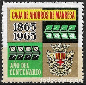 Sellos: VI&Ntilde;ETAS. Centenario Caja de Ahorros de Manresa, 1865 - 1965 * *