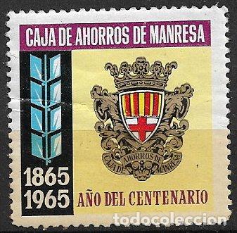 Sellos: VI&Ntilde;ETAS. Centenario Caja de Ahorros de Manresa, 1865 - 1965 * *