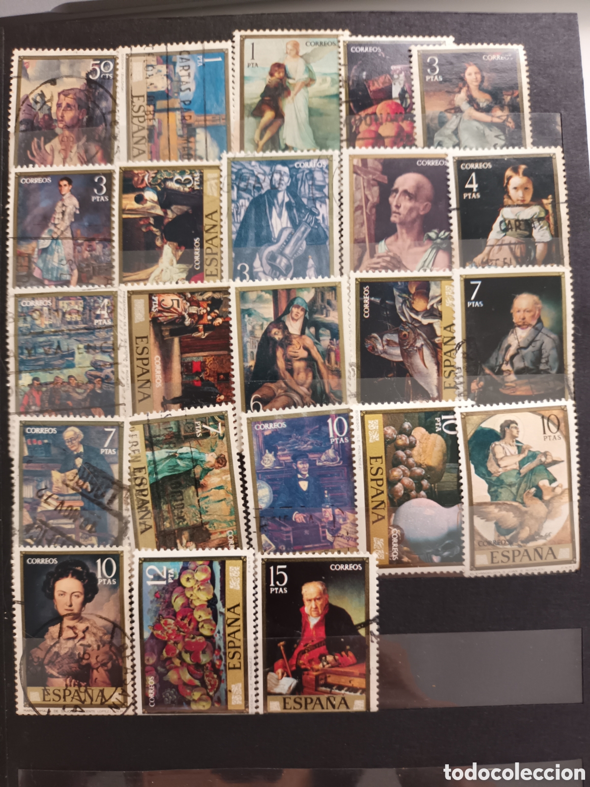 Sellos: Lote 23 sellos pinturas - Foto 1