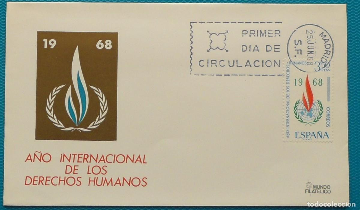 Sellos: 1968-ESPA&Ntilde;A-SPD-VER FOTO-N&ordm;1874-A&Ntilde;O INTERNACIONAL DE LOS DERECHOS HUMANOS