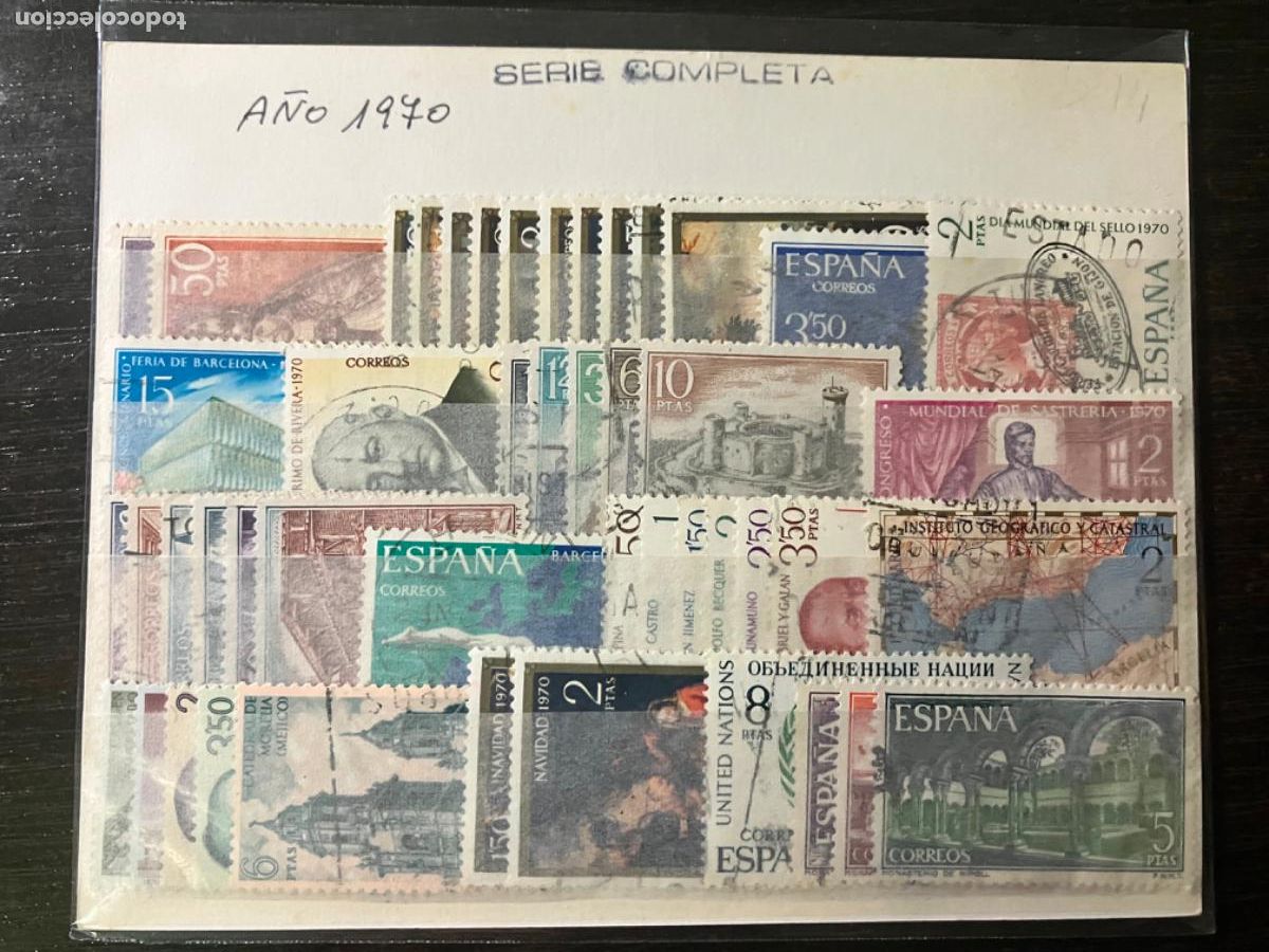 Sellos: Sellos Espa&ntilde;a - A&ntilde;o 1970 - Completo sellos usados con matasello de primera calidad