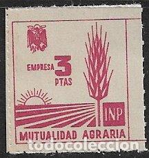 Sellos: VI&Ntilde;ETAS Mutualidad Agraria, Instituto Nacional Previsi&oacute;n, Empresa 3 pts. carm&iacute;n * *