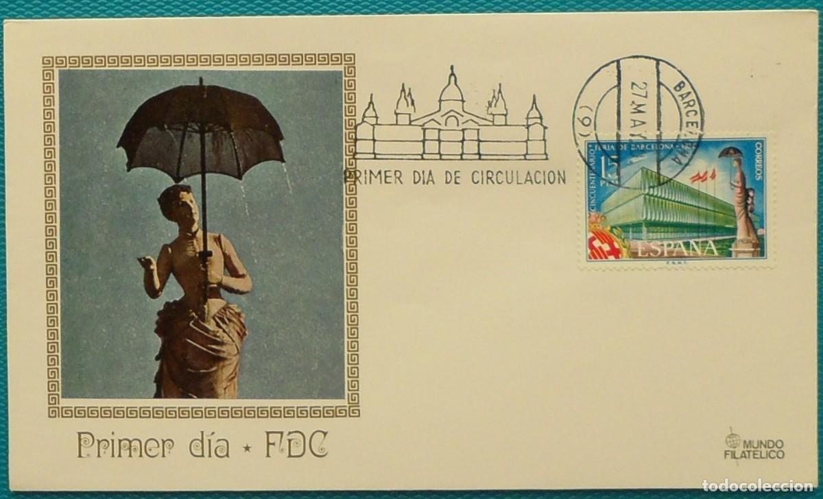 Sellos: 191970-ESPA&Ntilde;A-SPD-VER FOTO-N&ordm;1975-CINCUENTENARIO DE LA FERIA DE BARCELONA-FECHA BARECELONA