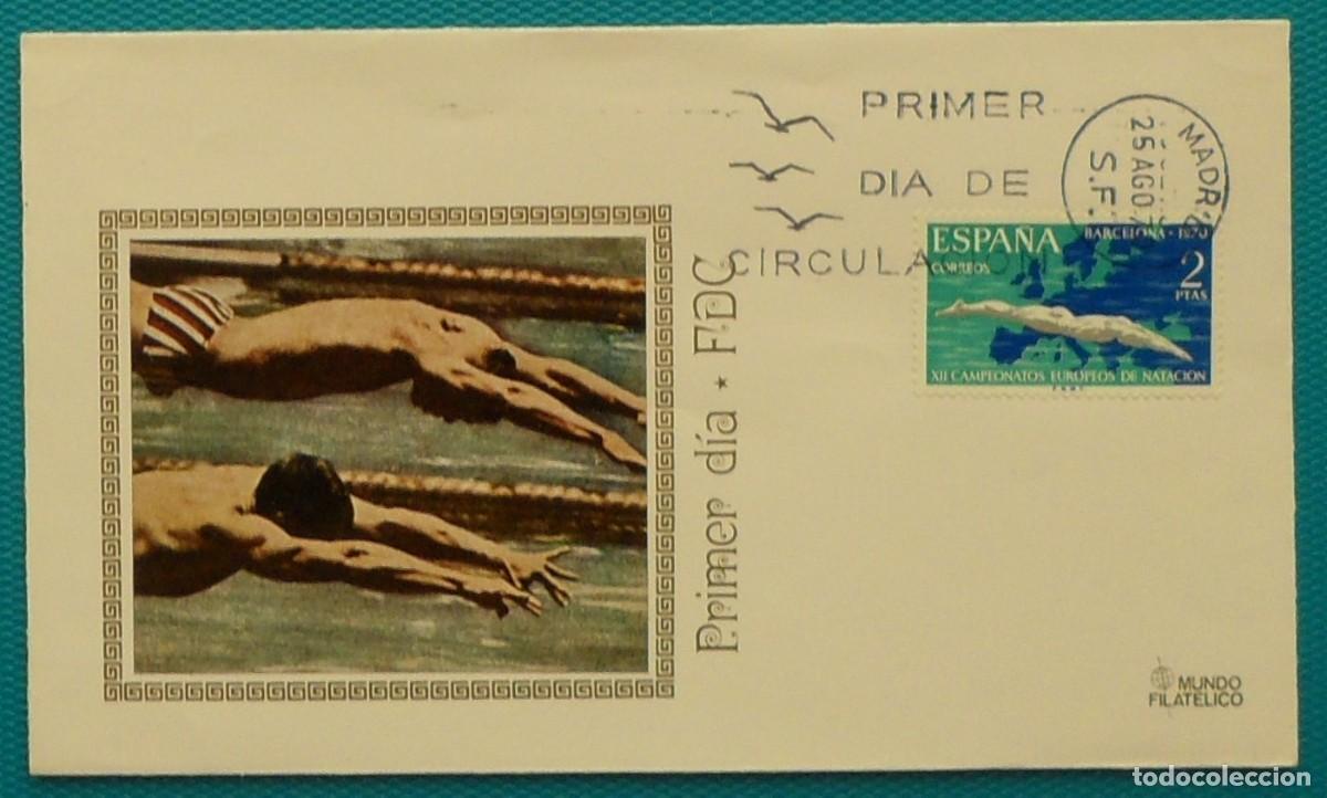 Sellos: 191970-ESPA&Ntilde;A-SPD-VER FOTO-N&ordm;1989-XII CAMPEONATO EUROPEOS DE NATACION