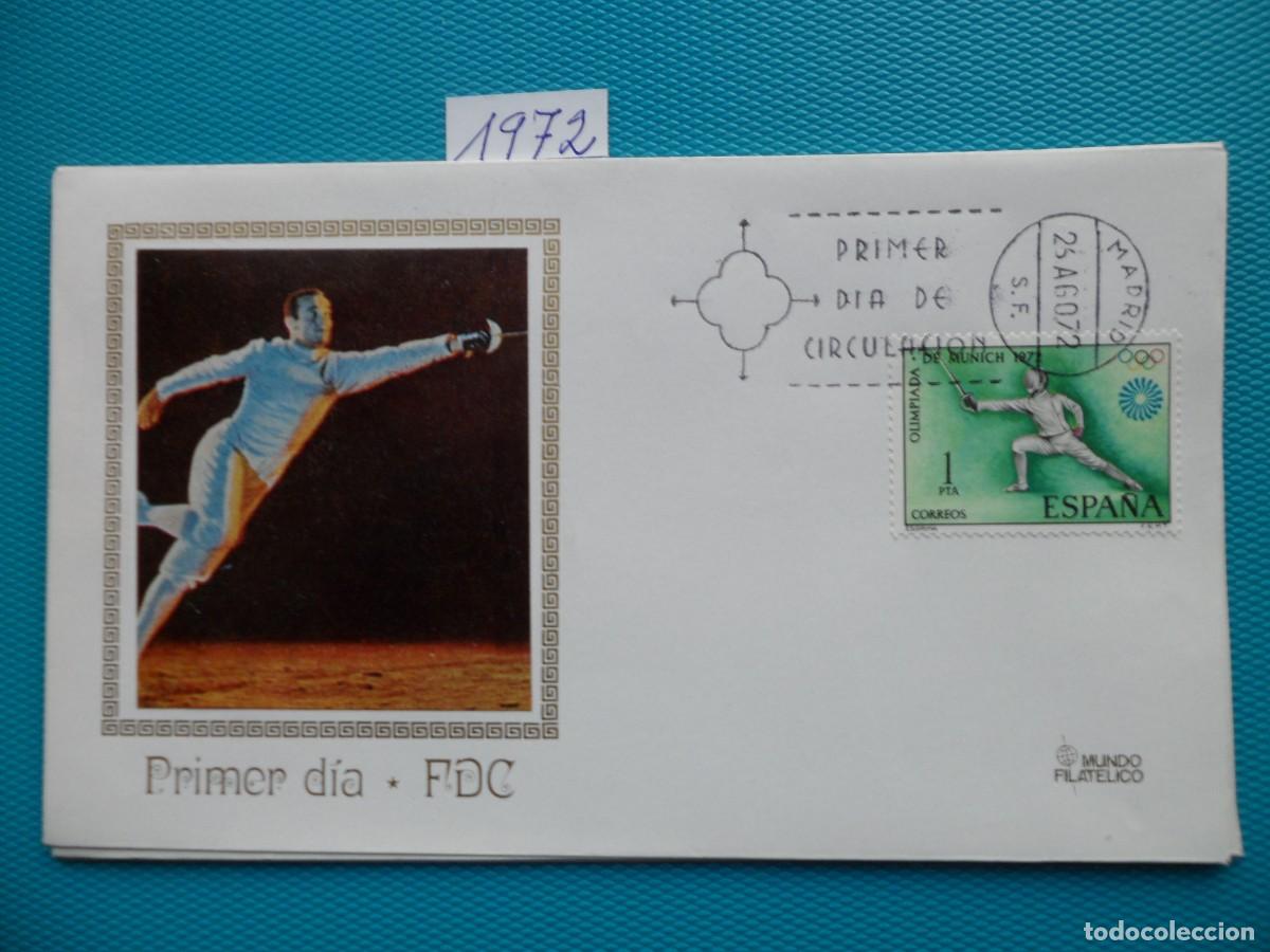 Sellos: 1972-ESPA&Ntilde;A-SPD-VER FOTO-N&ordm;2098/2101-XX JUEGOS OLIMPICOS EN MUNICH-ALEMANIA