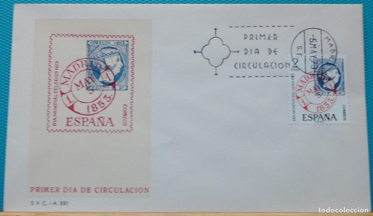 Sellos: 1973-ESPA&Ntilde;A-SPD-VER FOTO-N&ordm;2127-DIA MUNDIAL DEL SELLO