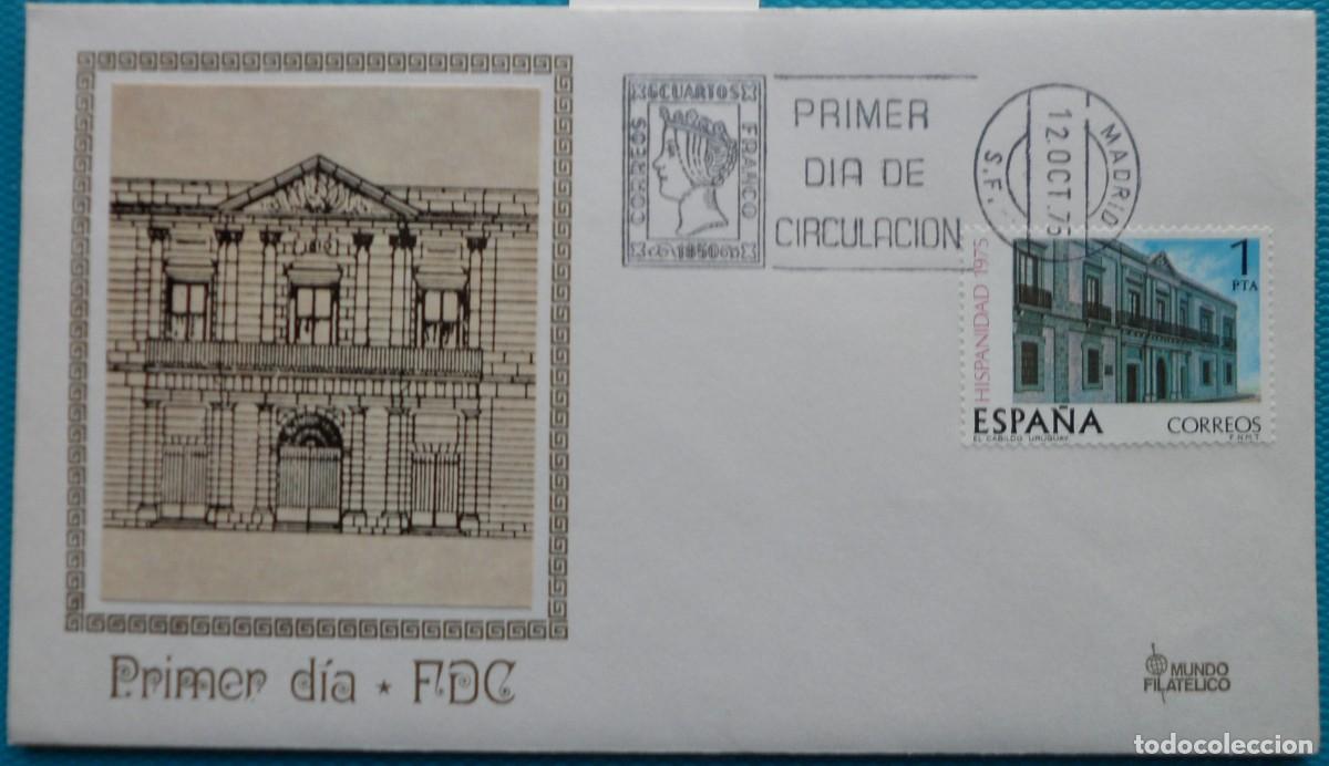 Sellos: 1975-ESPA&Ntilde;A-SPD-VER FOTO-N&ordm;2293/96-HISPANIDAD-URUGUAY