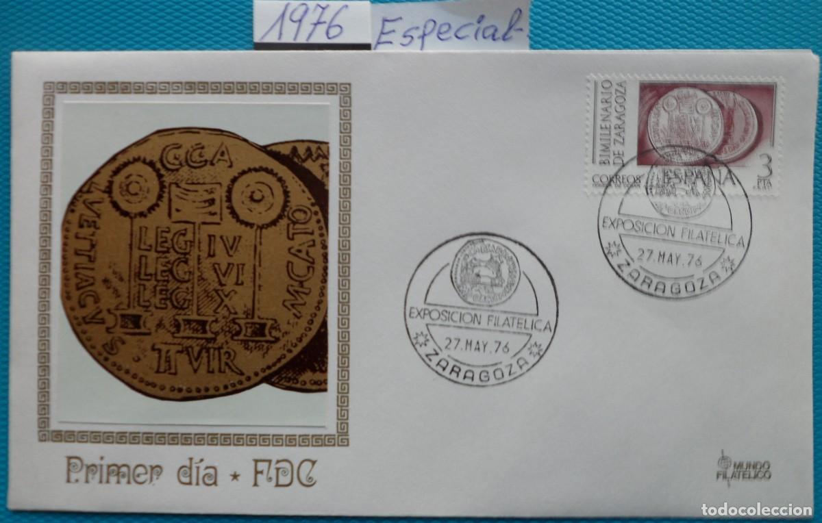 Sellos: 1976-ESPA&Ntilde;A-SPD-VER FOTO-N&ordm;2319/21-BIMILENARIO DE ZARAGOZA-EXPO,FILATELICA ZARAGOZA