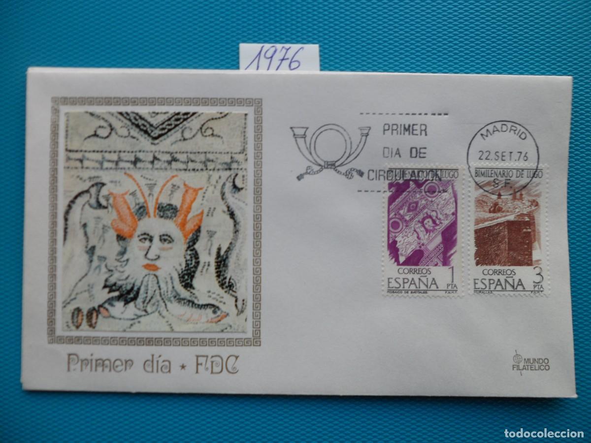 Sellos: 1976-ESPA&Ntilde;A-SPD-VER FOTO-N&ordm;2356/8-BIMILENARIO DE LUGO
