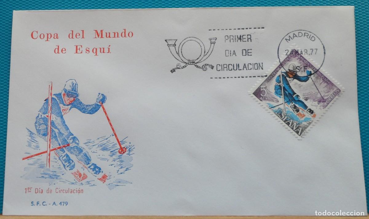 Sellos: 1977-ESPA&Ntilde;A-SPD-VER FOTO-N&ordm;2408-COPA DEL MUNDO DE ESQUI