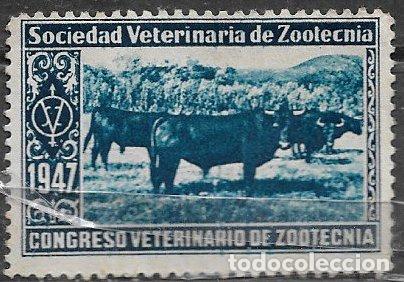 Sellos: VI&Ntilde;ETAS 1947 Sociedad Veterinaria de zootecnia. Congreso Veterinario de Zootecnia (*) vacas
