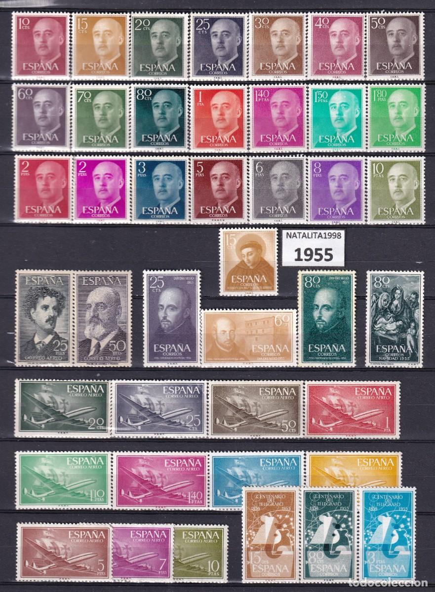 Sellos: Oferta sellos a&ntilde;o 1955 completo y nuevo sin fijasello
