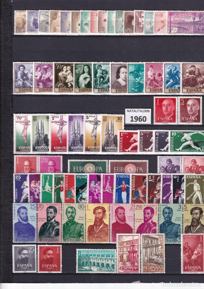 Sellos: Oferta sellos a&ntilde;o 1960 completo y nuevo sin fijasello