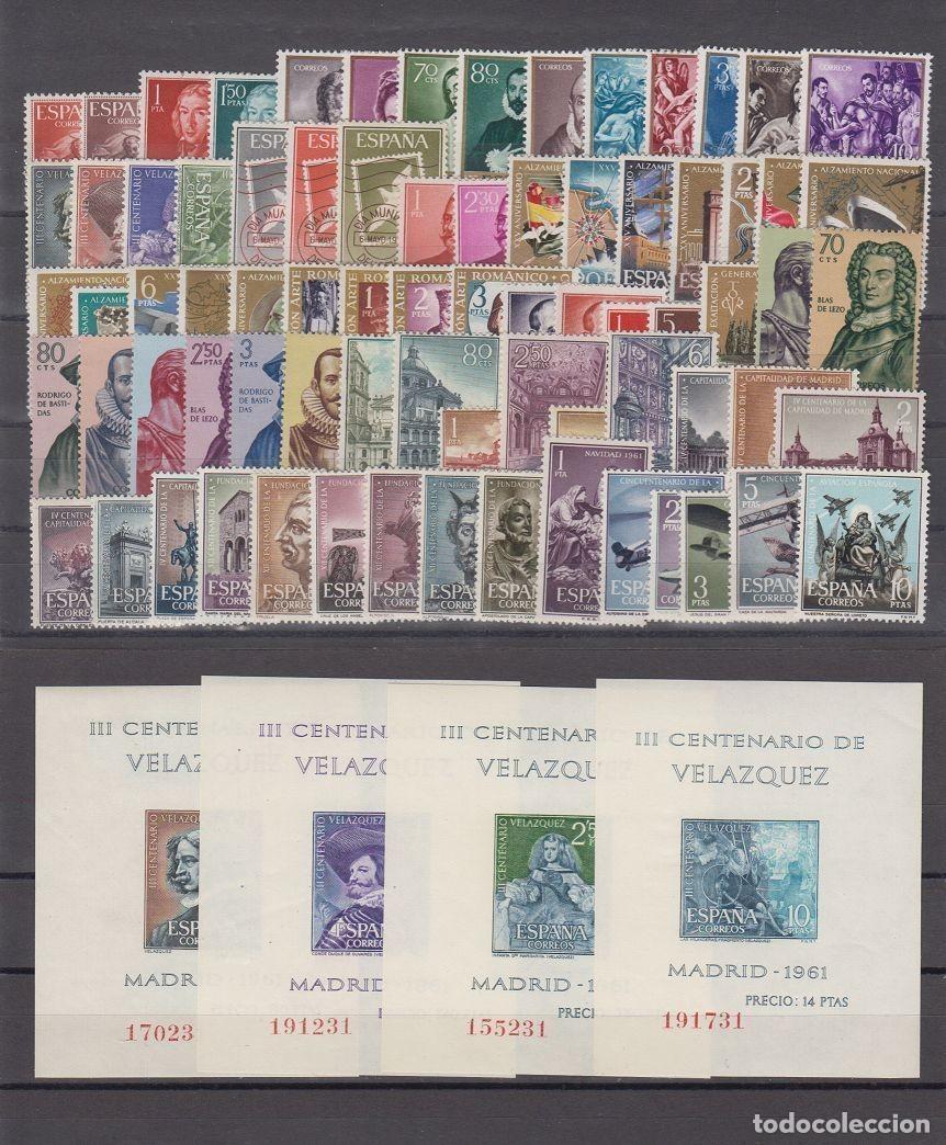 Sellos: Oferta sellos a&ntilde;o 1961 completo y nuevo sin fijasello