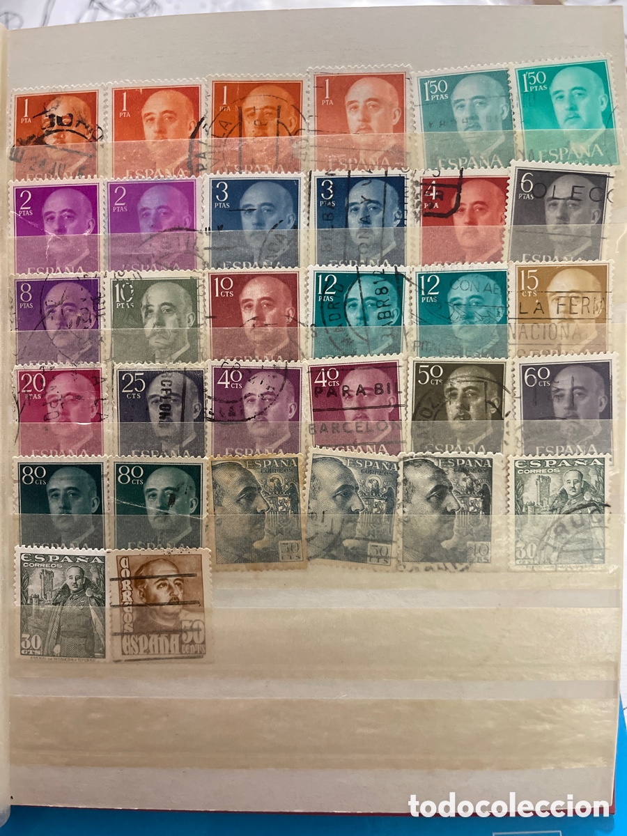 Sellos: Lote 32 sellos de Franco