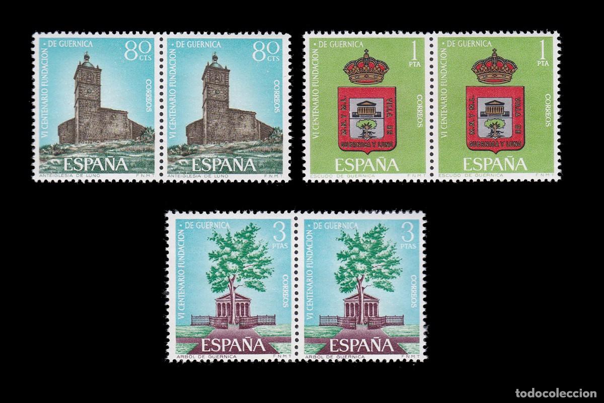Sellos: Espa&ntilde;a.1966.GUERNICA.Blq2 Nuevo**.Edifil 1720-22 + OBSEQUIO