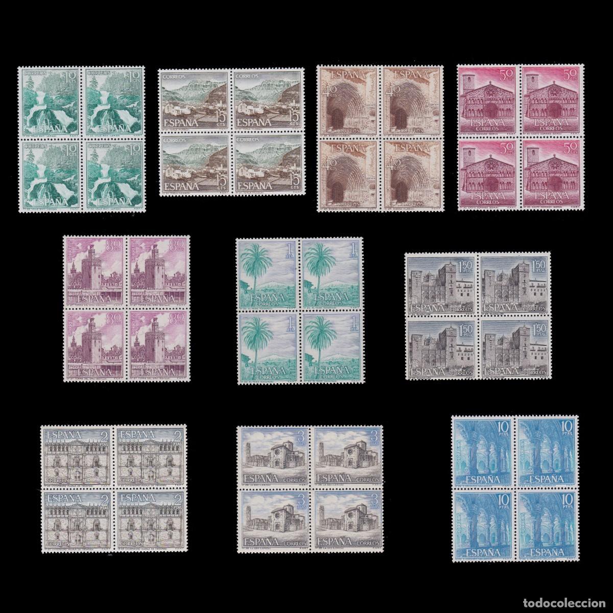 Sellos: Espa&ntilde;a. TURISTICOS 1966.BLQ4 Nuevo**.Edifil 1726-1735 + OBSEQUIO