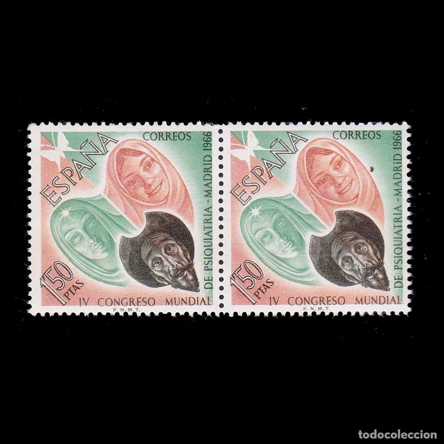 Sellos: Espa&ntilde;a. Cgr. Psiquiatr&iacute;a. 1966. Blq2. Nuevo**.Edifil 1746 + OBSEQUIO