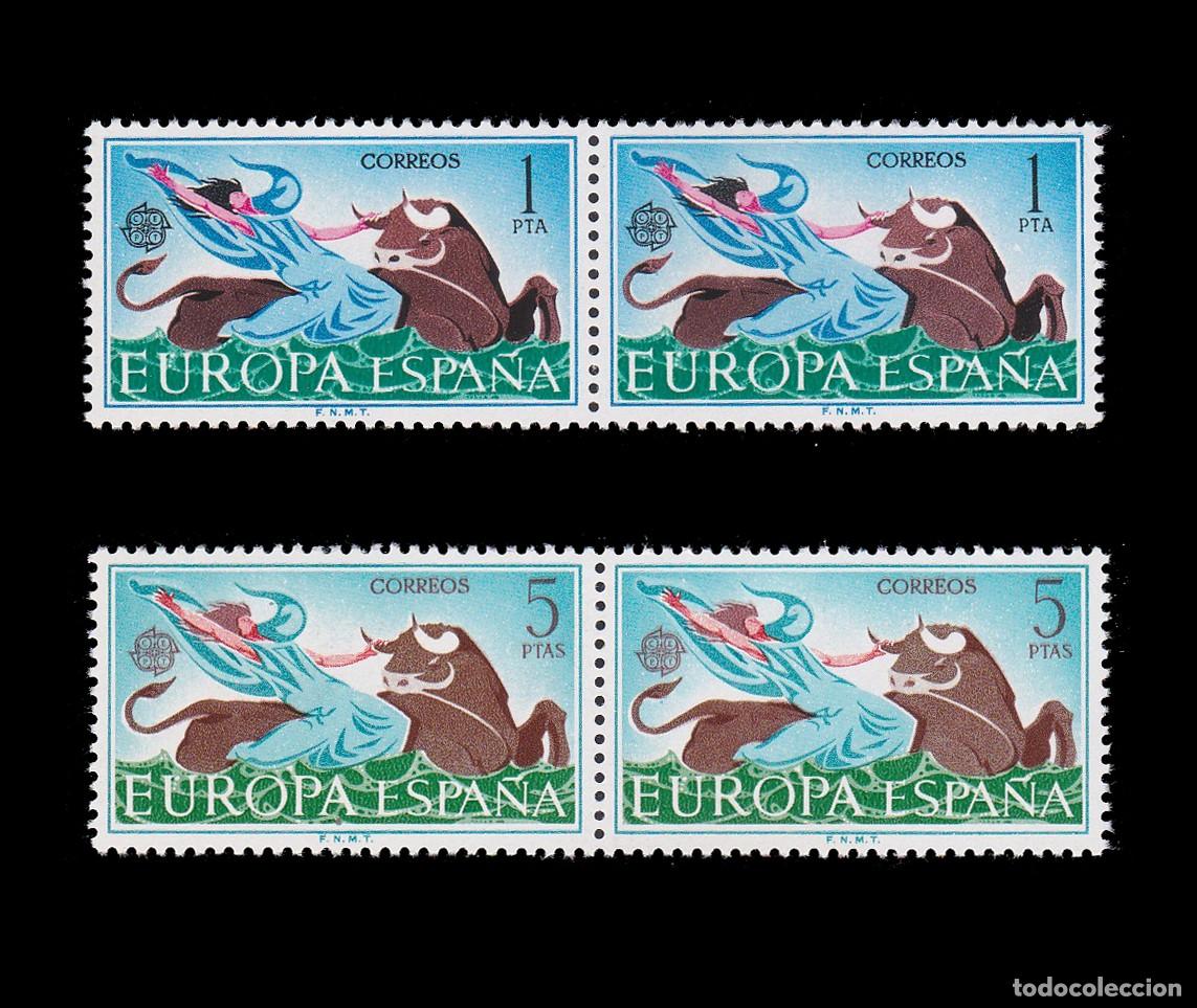 Sellos: Espa&ntilde;a. Europa-CEPT. 1966. Blq2 Nuevo**.Edifil 1747-1748 + OBSEQUIO