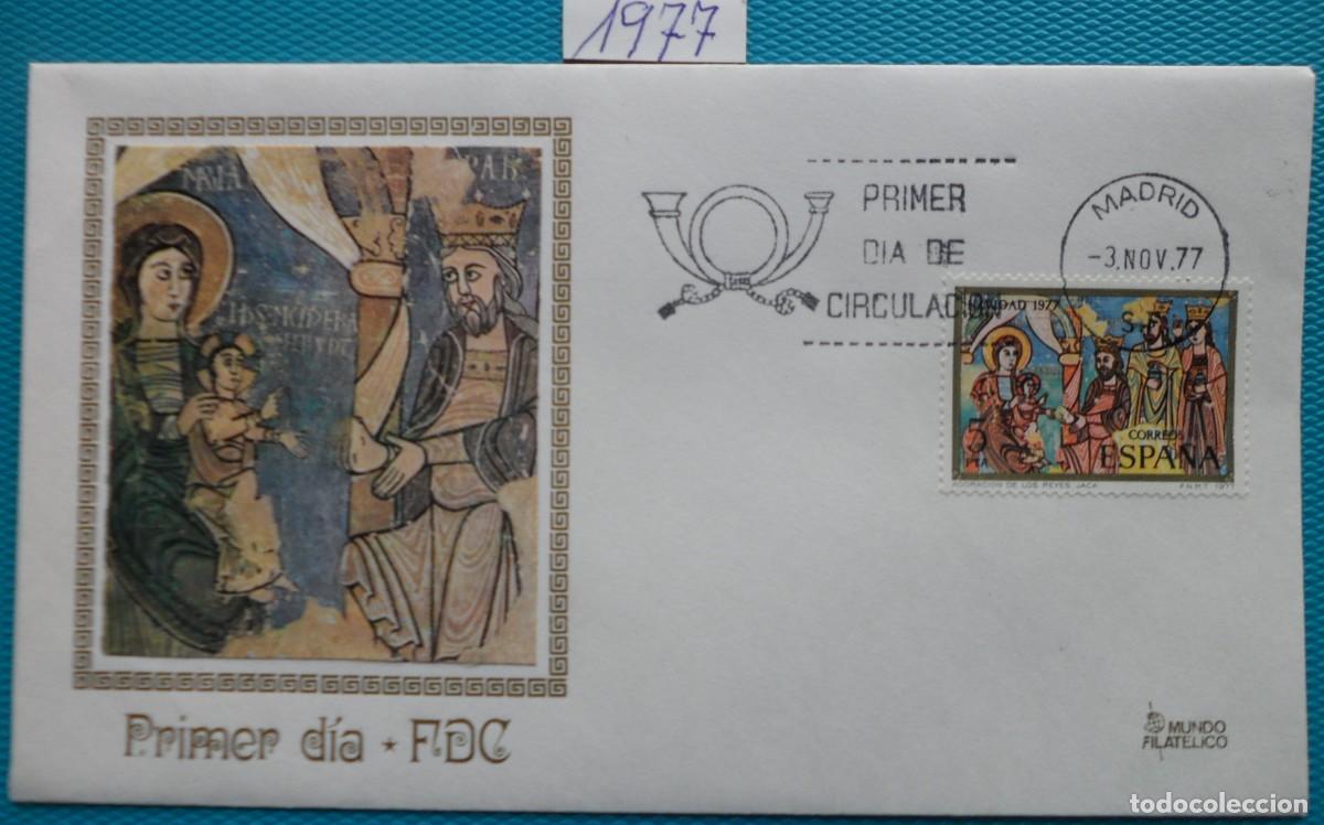 Sellos: 1977-ESPA&Ntilde;A-SPD-VER FOTO-N&ordm;2446/7-NAVIDAD
