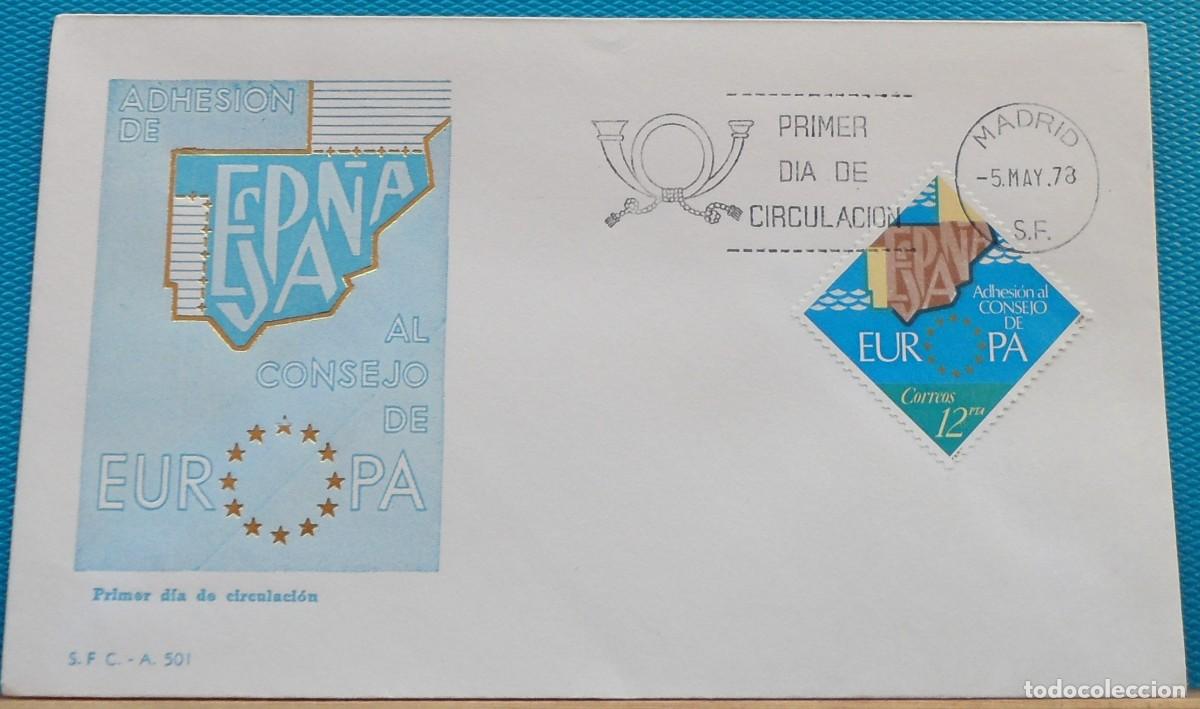 Sellos: 1978-ESPA&Ntilde;A-SPD-VER FOTO-N&ordm;2476-ADHESION DE ESPA&Ntilde;A AL CONSEJO DE EUROPA