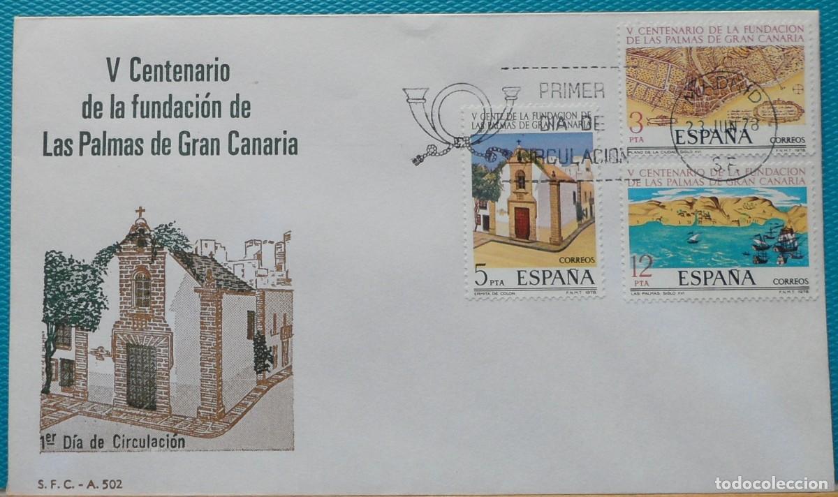 Sellos: 1978-ESPA&Ntilde;A-SPD-VER FOTO-N&ordm;2477/9-V CENTENARIO DE LA FUNDACION DE LAS PALMAS DE GRAN CANARIA
