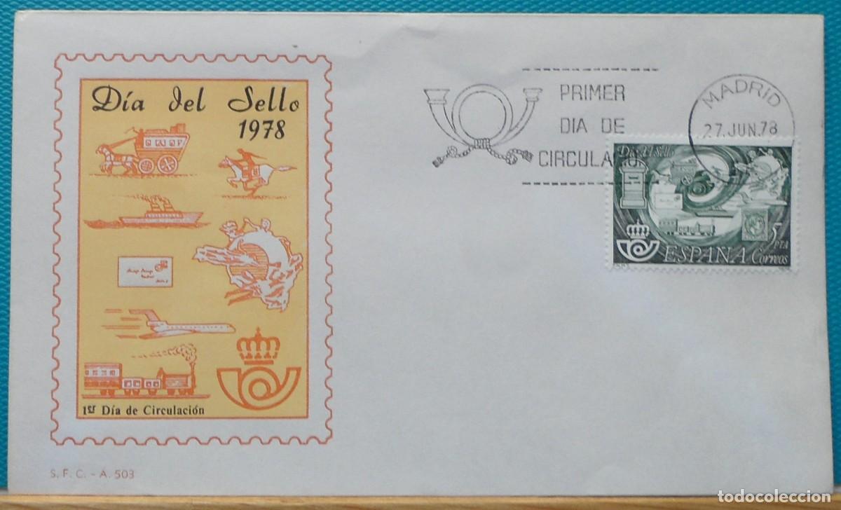 Sellos: 1978-ESPA&Ntilde;A-SPD-VER FOTO-N&ordm;2480-DIA DEL SELLO