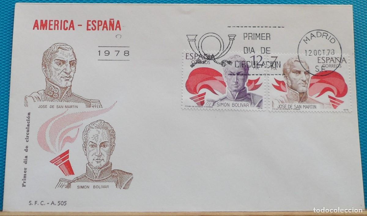 Sellos: 1978-ESPA&Ntilde;A-SPD-VER FOTO-N&ordm;2489/90-AMERICA-ESPA&Ntilde;A
