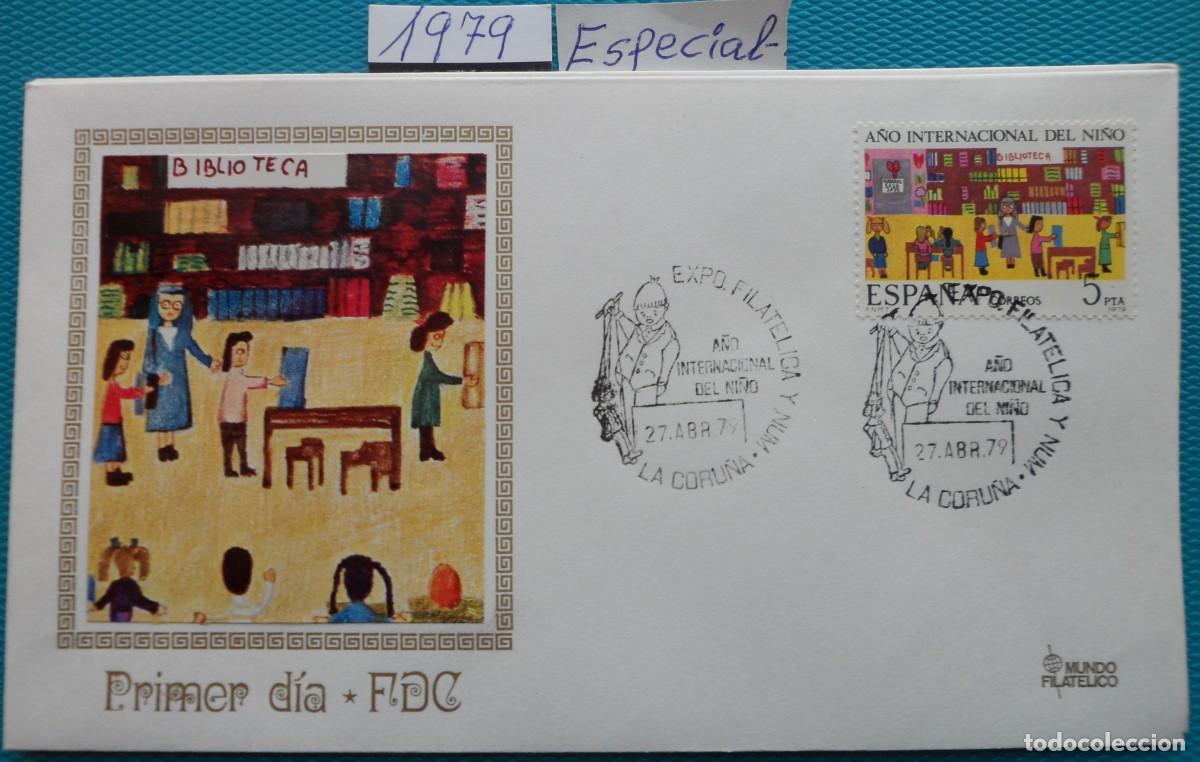 Sellos: 1979-ESPA&Ntilde;A-SPD-VER FOTO-N&ordm;2519-A&Ntilde;O INTERNACIONAL DEL NI&Ntilde;O-EXPO.LA CORU&Ntilde;A