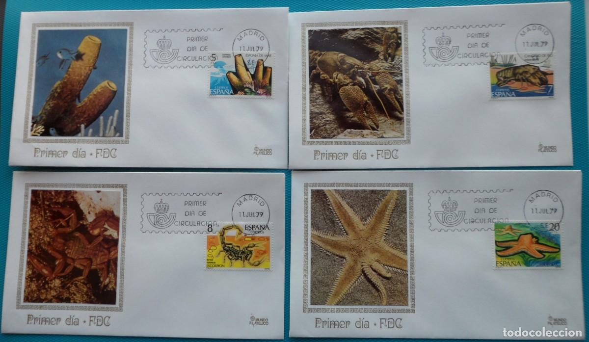 Sellos: 1979-ESPA&Ntilde;A-SPD-VER FOTO-N&ordm;2531/5-FAUNA-INVERTEBRADOS