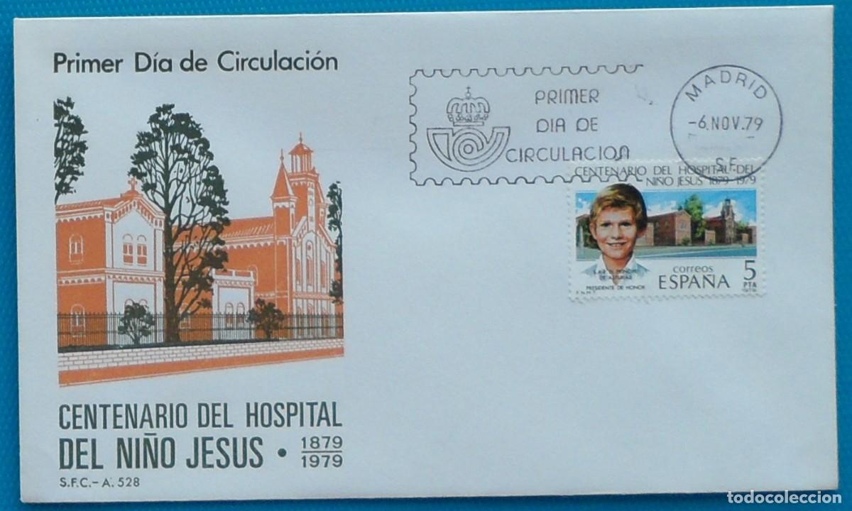 Sellos: 1979-ESPA&Ntilde;A-SPD-VER FOTO-N&ordm;2548-CENTENARIO DEL HOSPITAL DEL NI&Ntilde;O JESUS