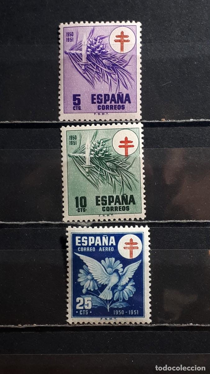 Sellos: ESPA&Ntilde;A. A&Ntilde;O 1950. *. Edifil 1084/5, 1087