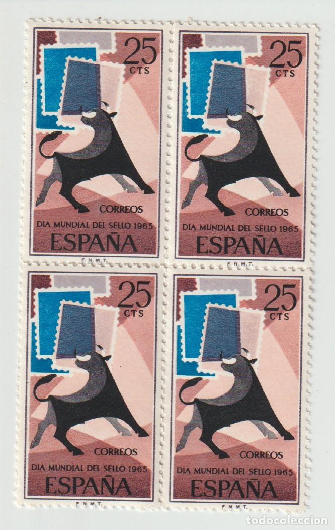 Sellos: ESPA&Ntilde;A // EDIFIL 1667 // 1965 - NUEVOS - BLOQUE DE 4 - DIA MUNDIAL DEL SELLO