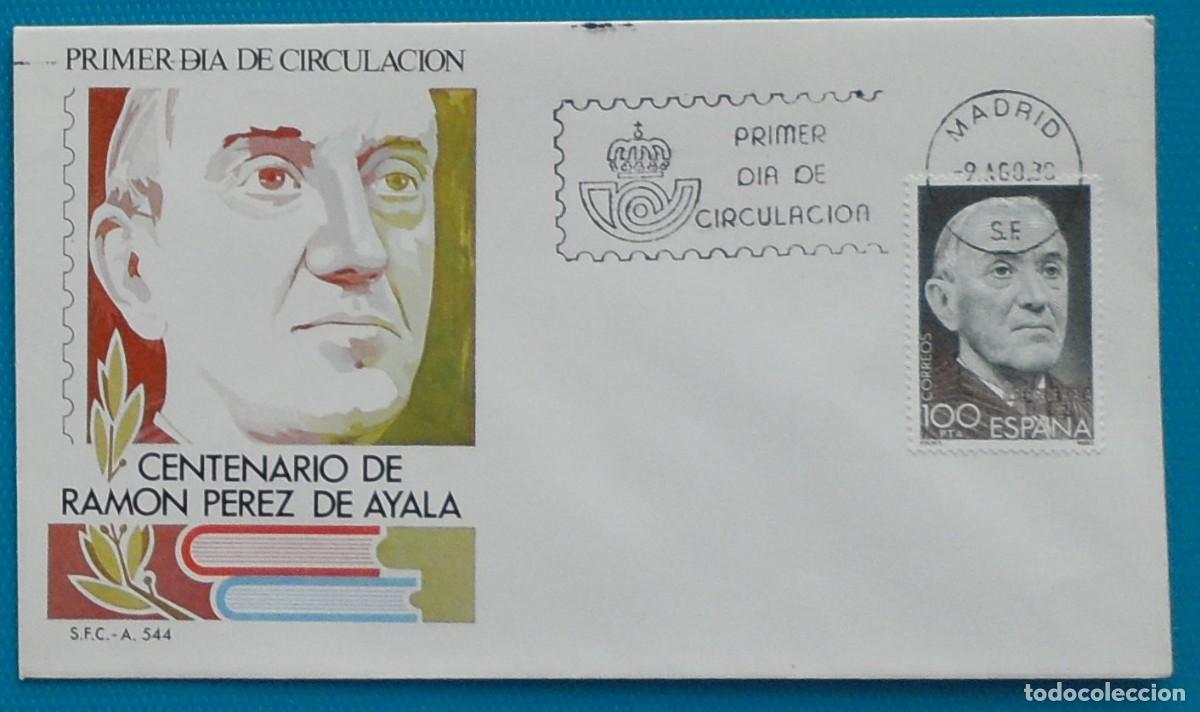 Sellos: 1980-ESPA&Ntilde;A-SPD-VER FOTO-N&ordm;2578-CENTENARIO DE RAMON PEREZ DE AYALA