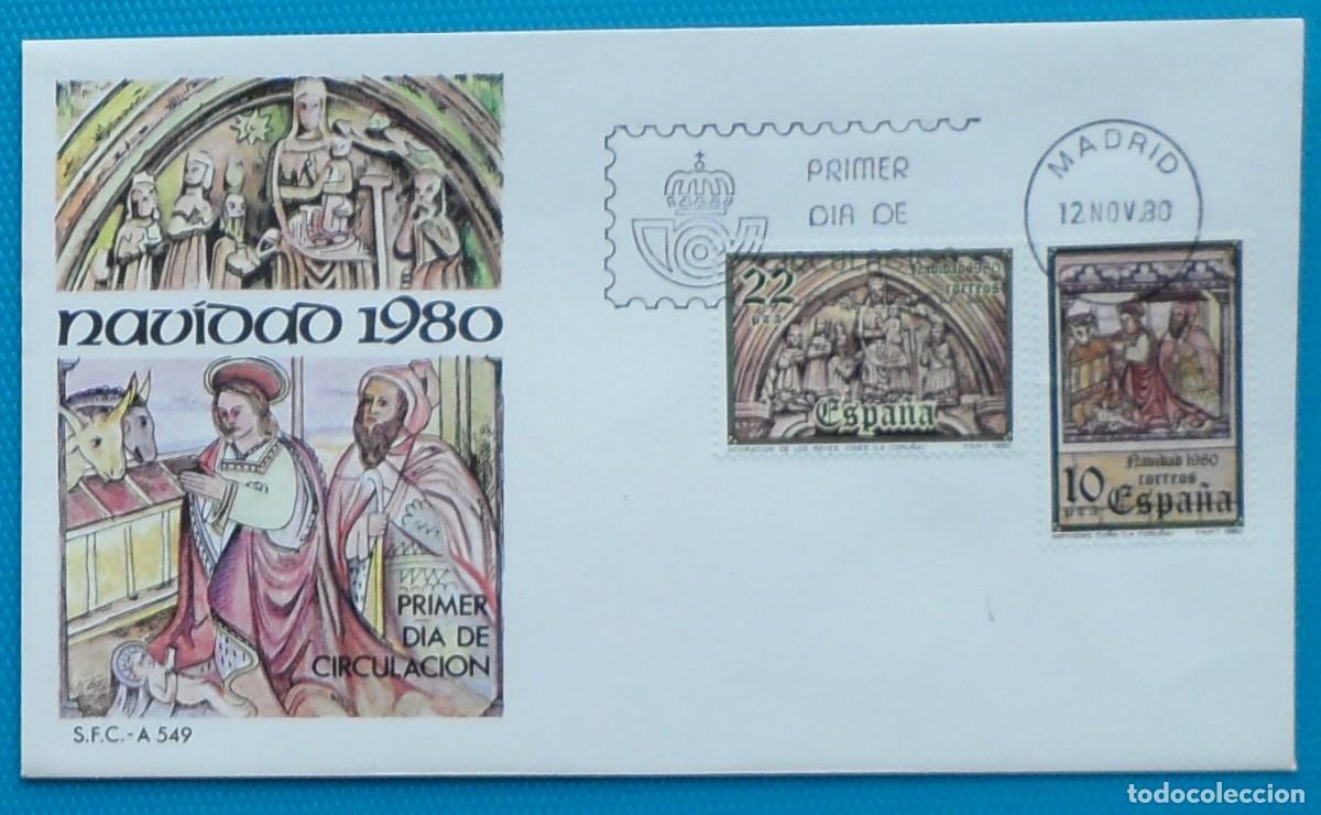 Sellos: 1980-ESPA&Ntilde;A-SPD-VER FOTO-N&ordm;2593/4-NAVIDAD