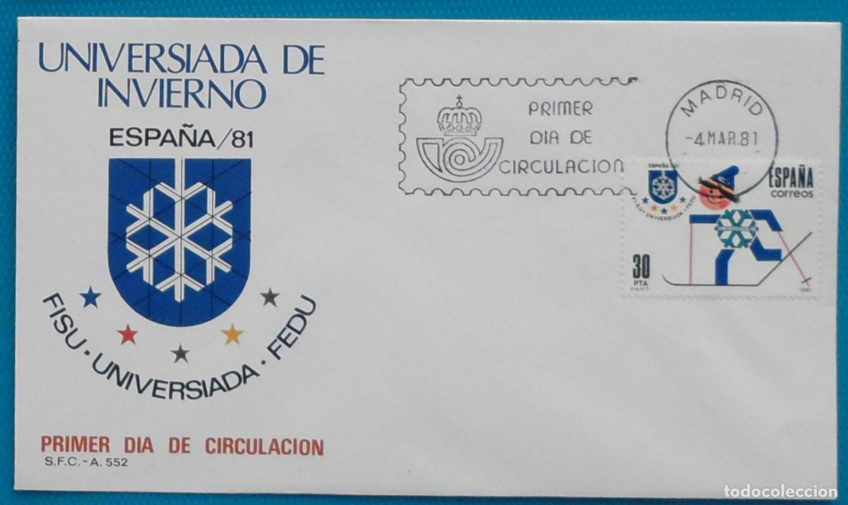 Sellos: 1981-ESPA&Ntilde;A-SPD-VER FOTO-N&ordm;2608-UNIVERSIDADA DE INVIERNO