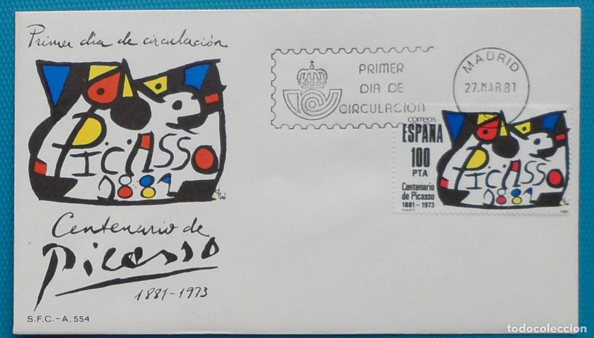 Sellos: 1981-ESPA&Ntilde;A-SPD-VER FOTO-N&ordm;2609-CENTENARIO DE PICASSO