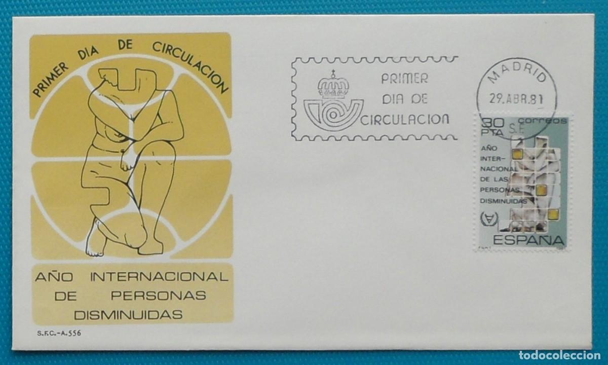 Sellos: 1981-ESPA&Ntilde;A-SPD-VER FOTO-N&ordm;2612-A&Ntilde;O INTERNACIONAL DE PERSONAS DISMINUIDAS